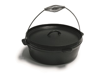 Large 5.5 Quart Cast Iron Dutch Oven For BBQs & Camping from Kamado Joe