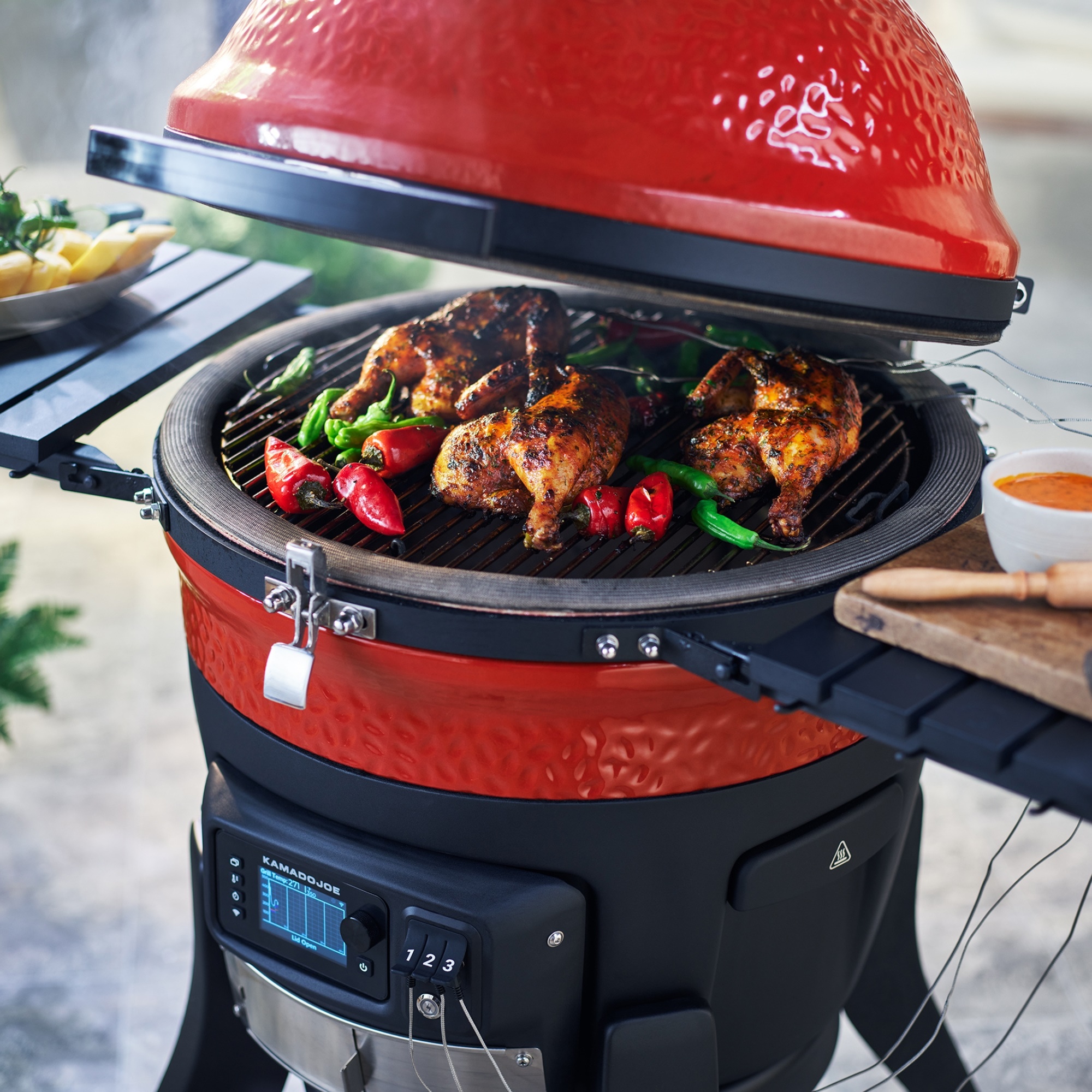 Konnected Joe™ Digital Charcoal Grill Smoker
