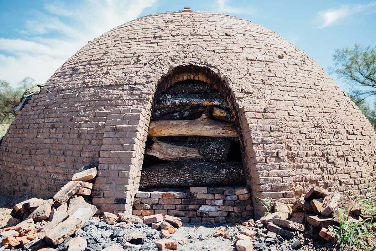 Traditional charcoal oven