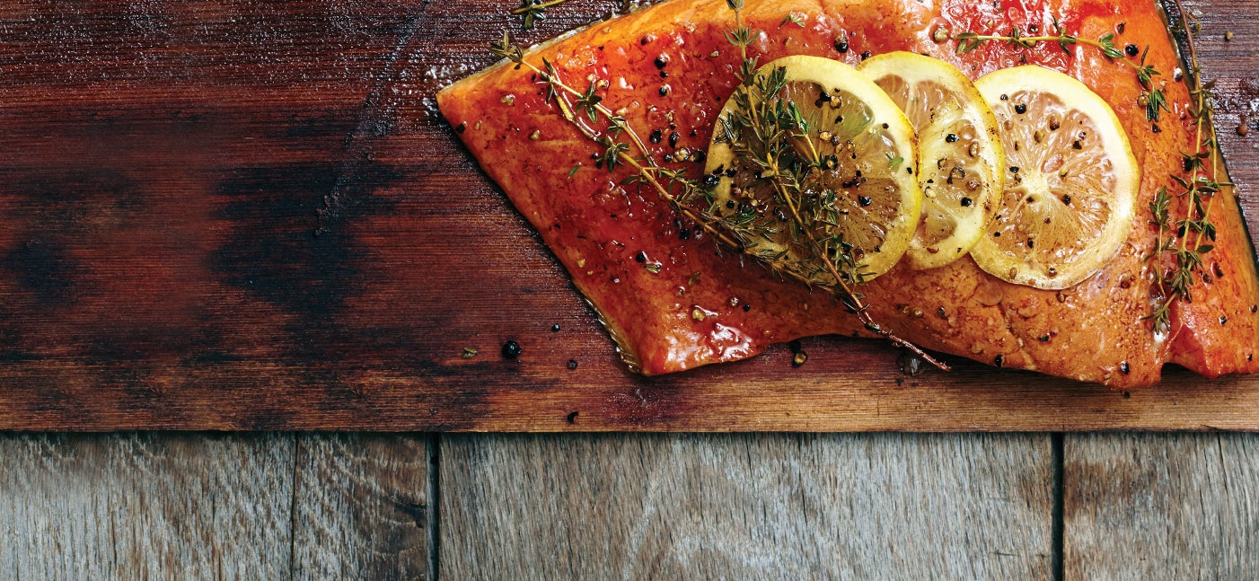 Delicious smoked salmon